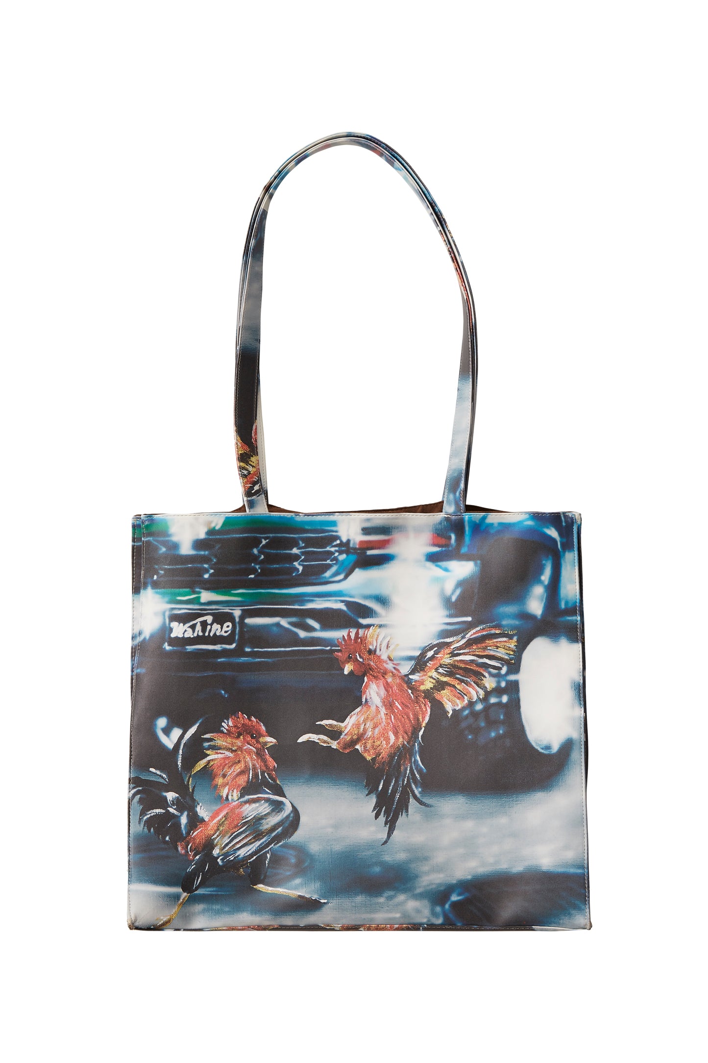 PU Multi Allover Print Tote