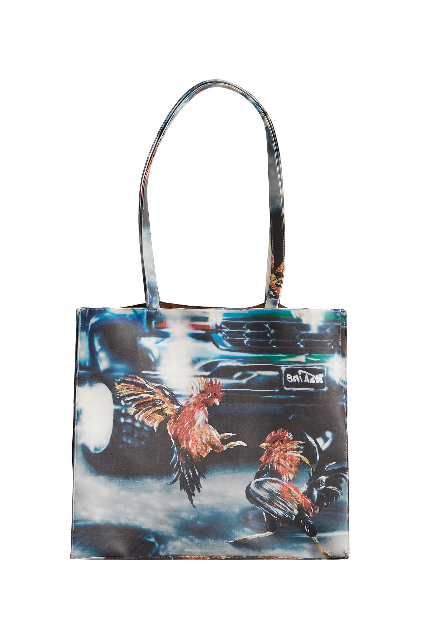 PU Multi Allover Print Tote