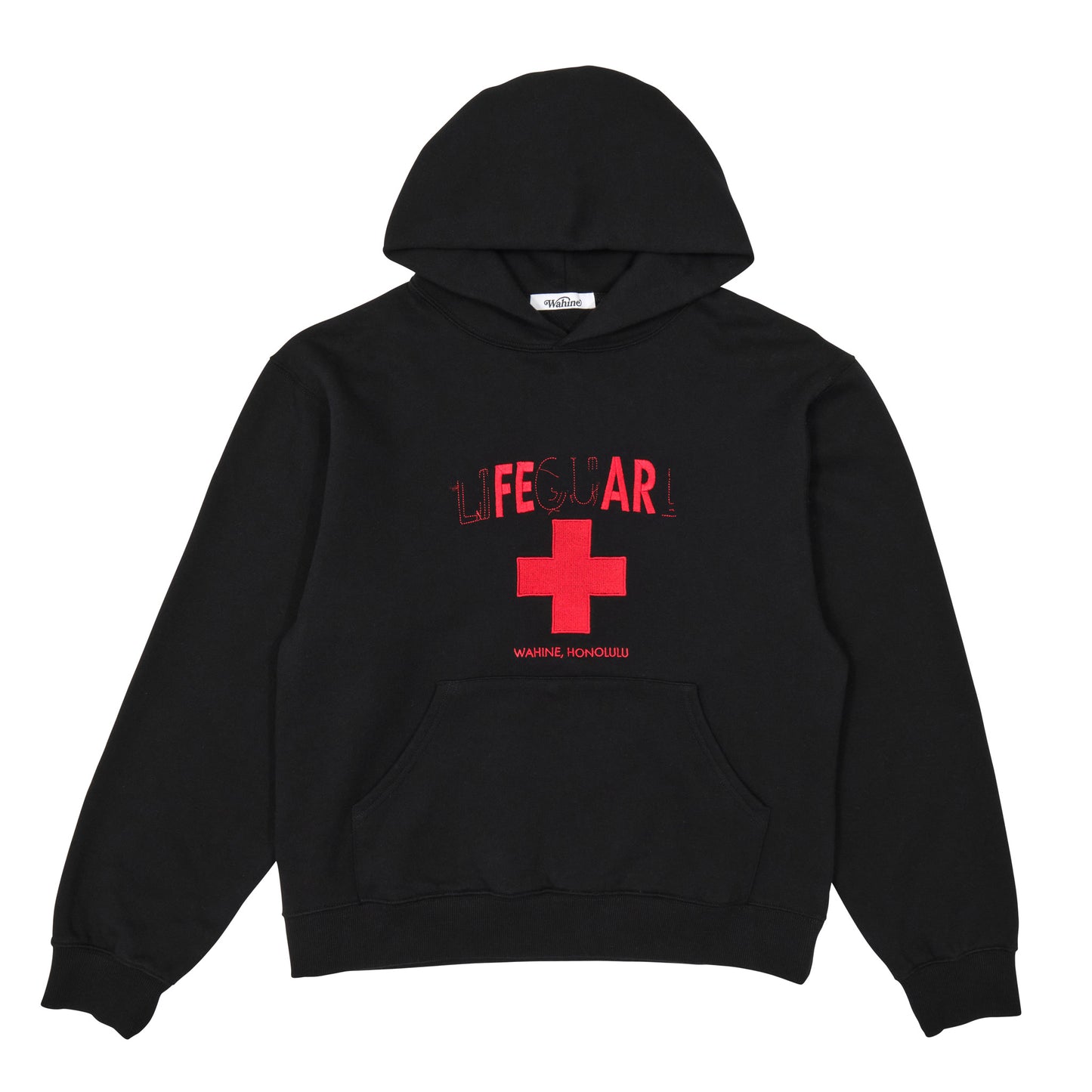 Lifeguard Hoodie – “FEAR” Edition Black and Red