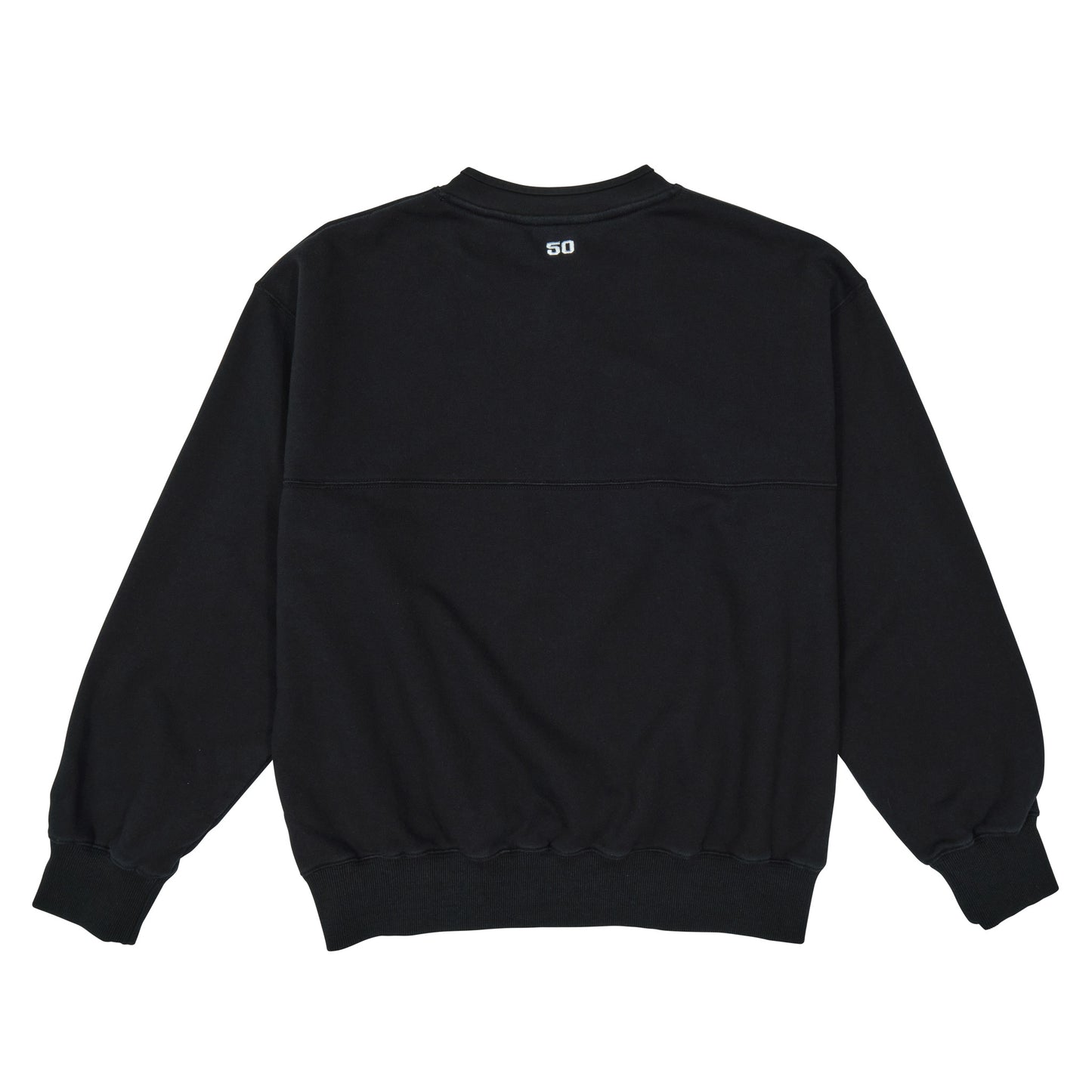 Henley Crewneck Black