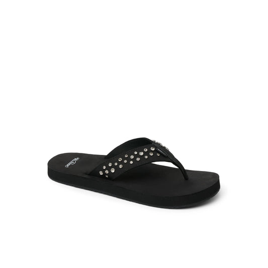 REEF X WAHINE SMOOTHY BLACK/RHINESTONE