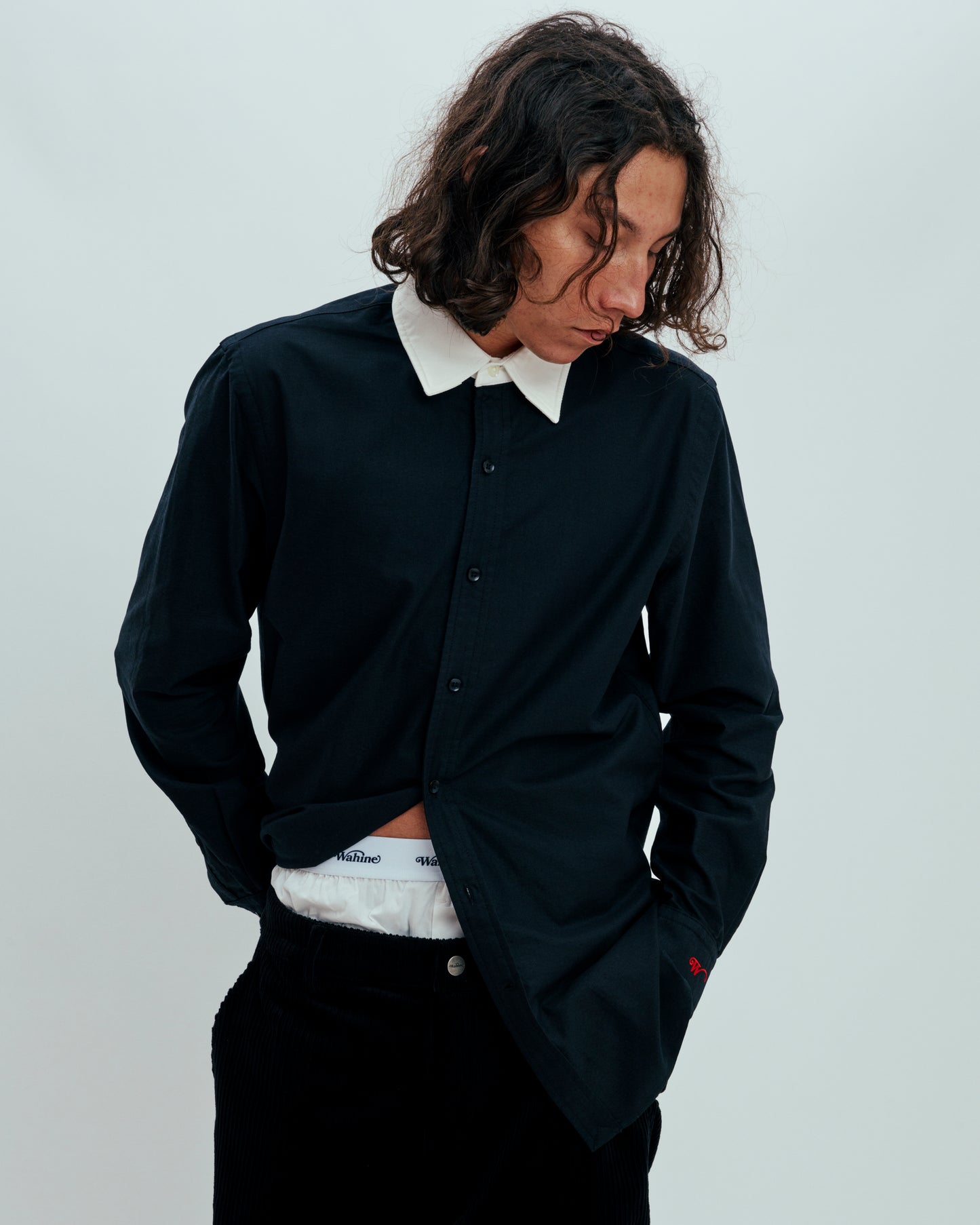 Button-Front Dress Shirt
