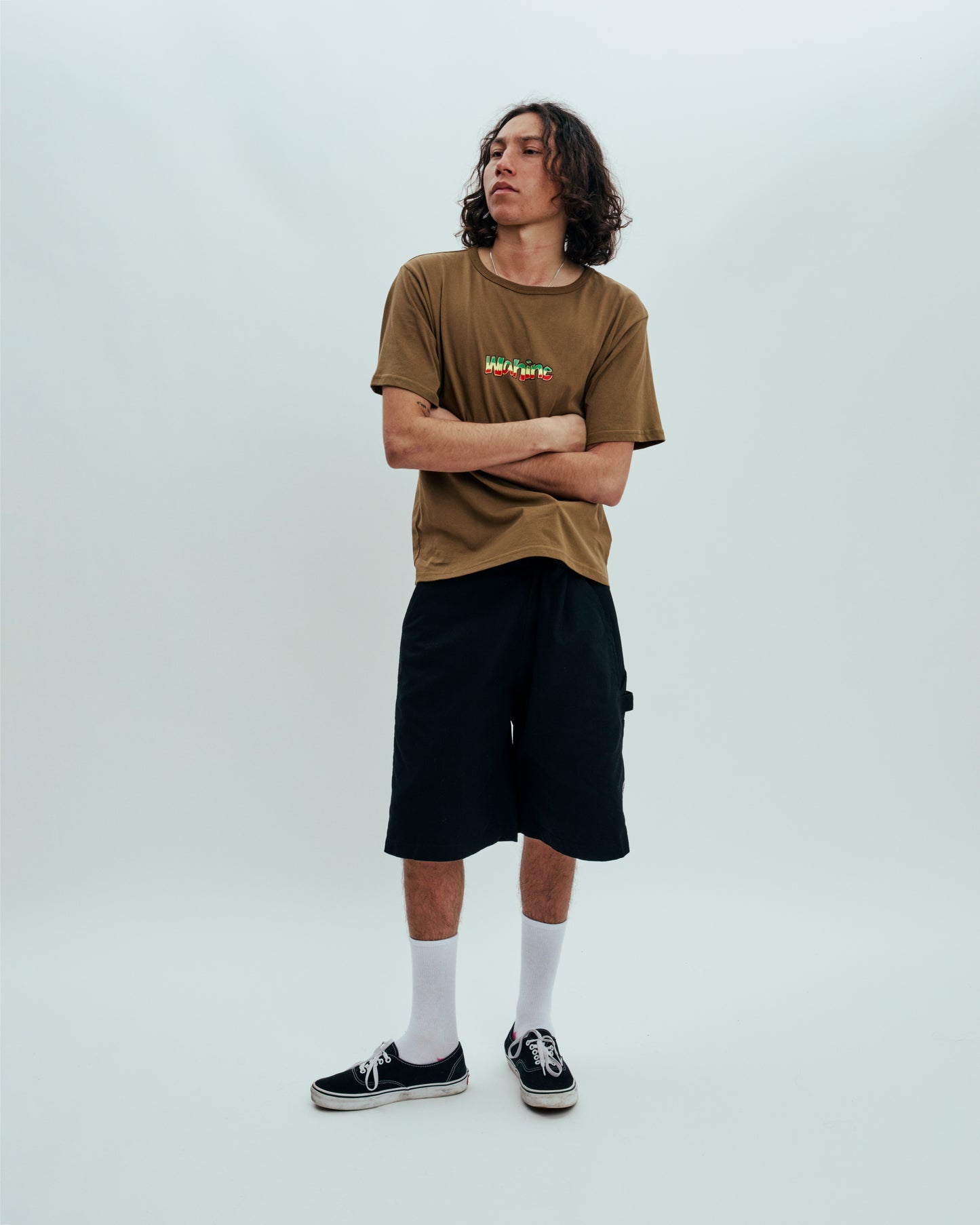Patched Canvas Short