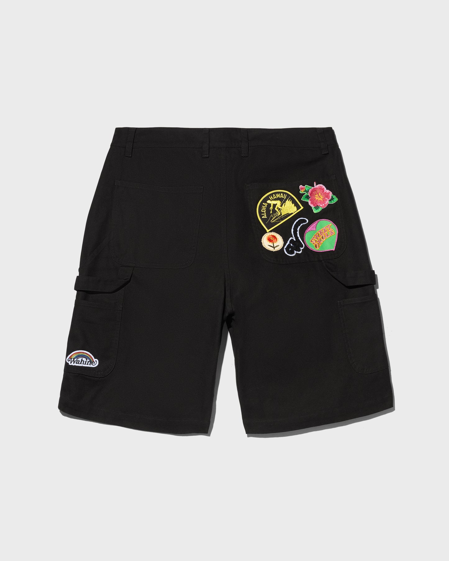 Patched Canvas Short