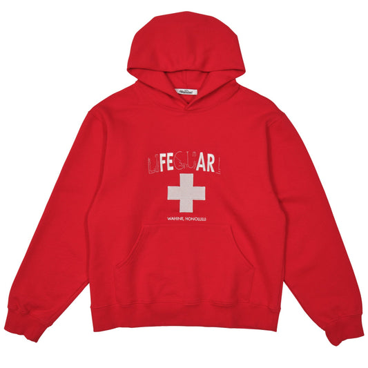 Lifeguard Hoodie – “FEAR” Edition Red and White