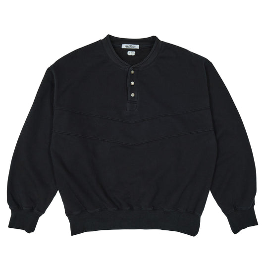 Henley Crewneck Black